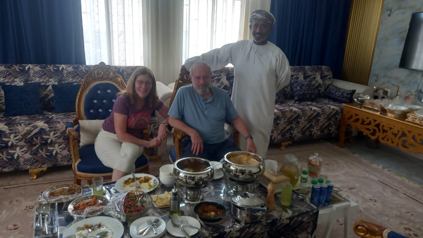 Lunch with Omani family